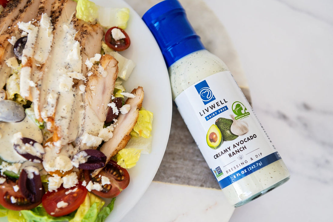 Grilled Chicken Salad with LIVWELL Creamy Ranch Dressing