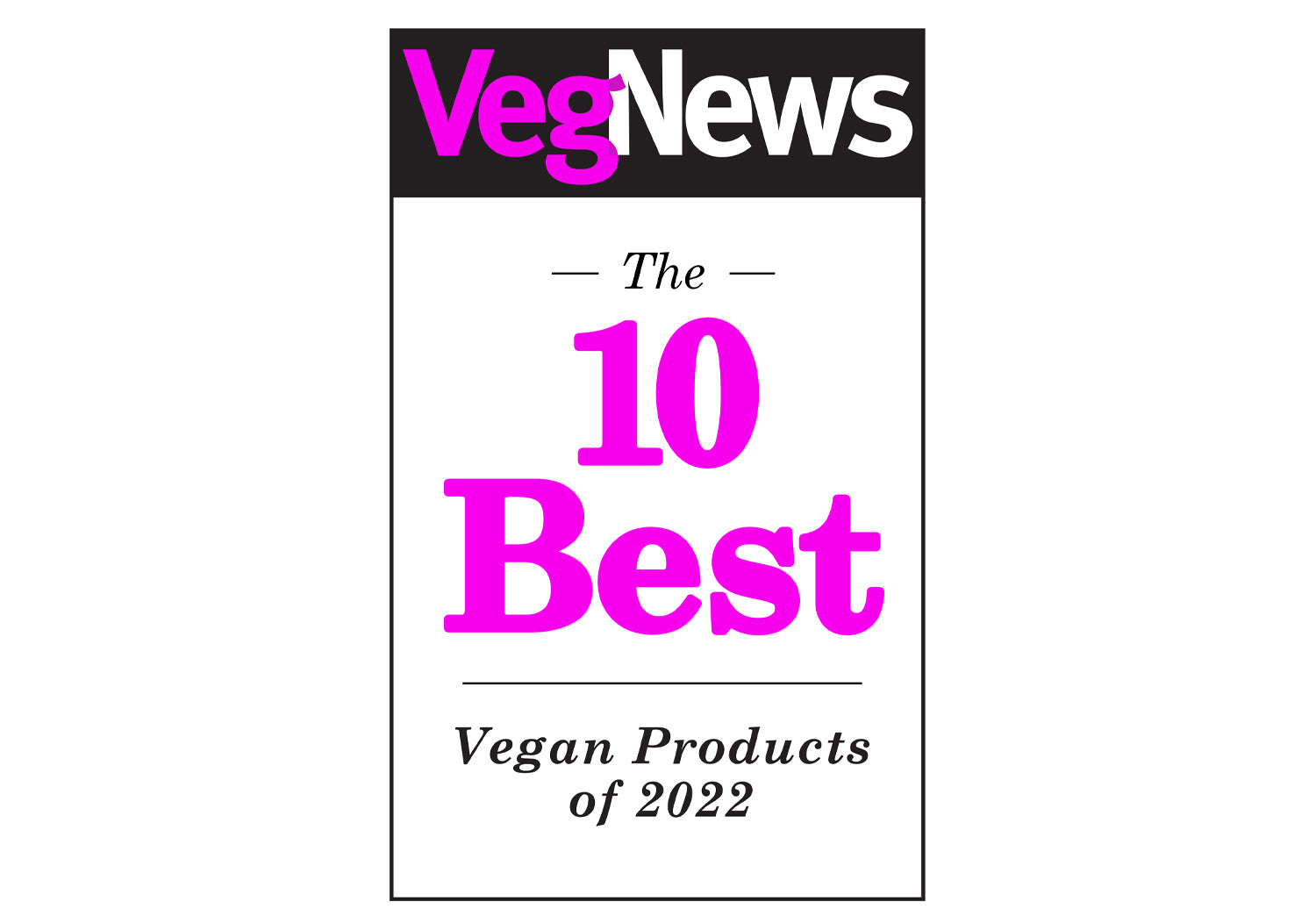 VOTED TOP 10 VEGAN PRODUCT