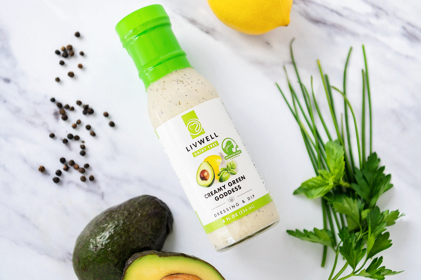 Creamy Green Goddess Dressing and Dip (Dairy Free) | 6 pack