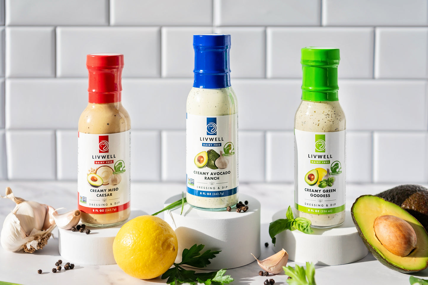 Livwell Dressing and Dip Multipack (Dairy Free) | 3 pack