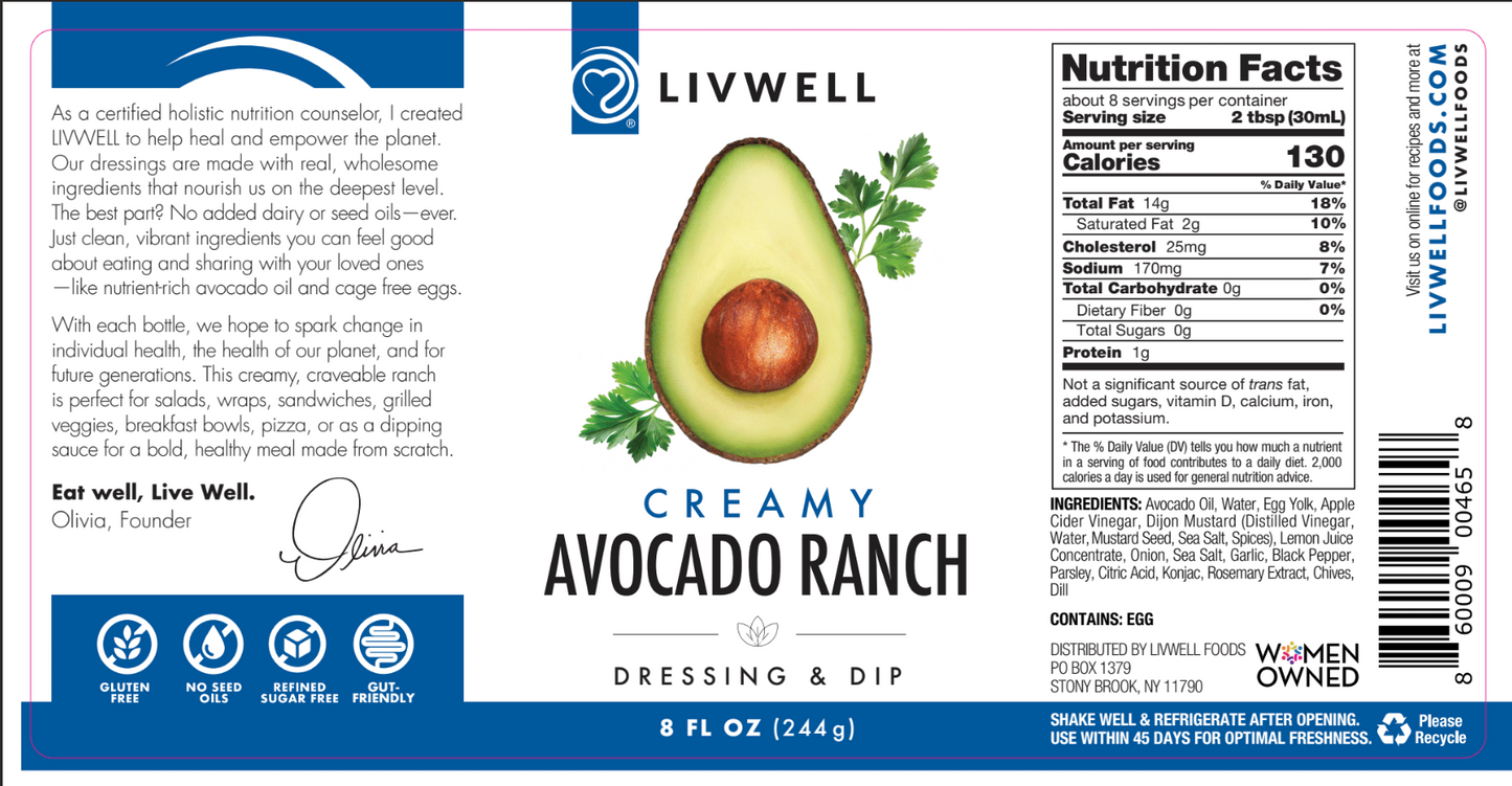 Creamy Ranch Dressing and Dip (Dairy Free) | 3 pack