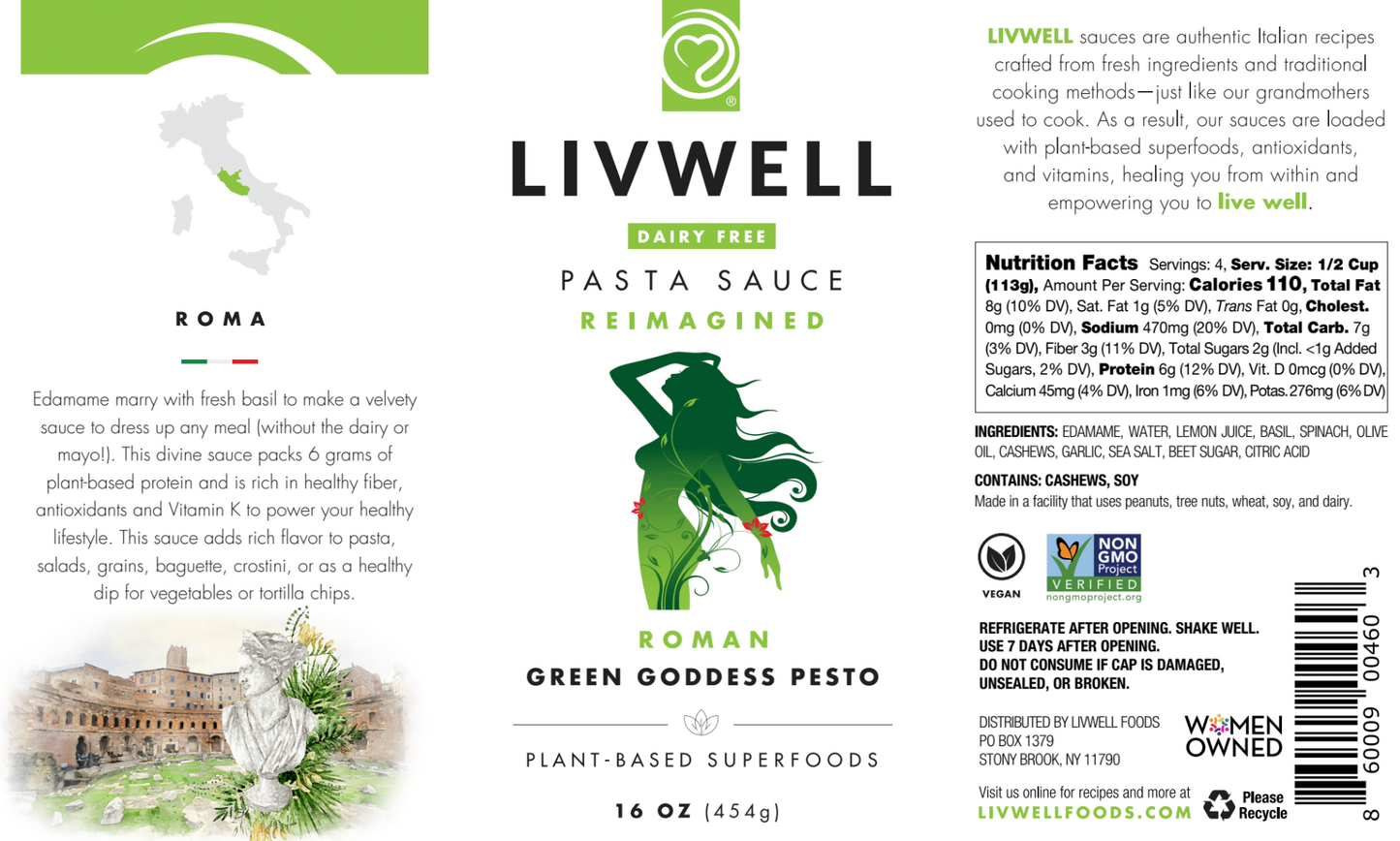 Roman Green Goddess Pesto Sauce - 3 pack