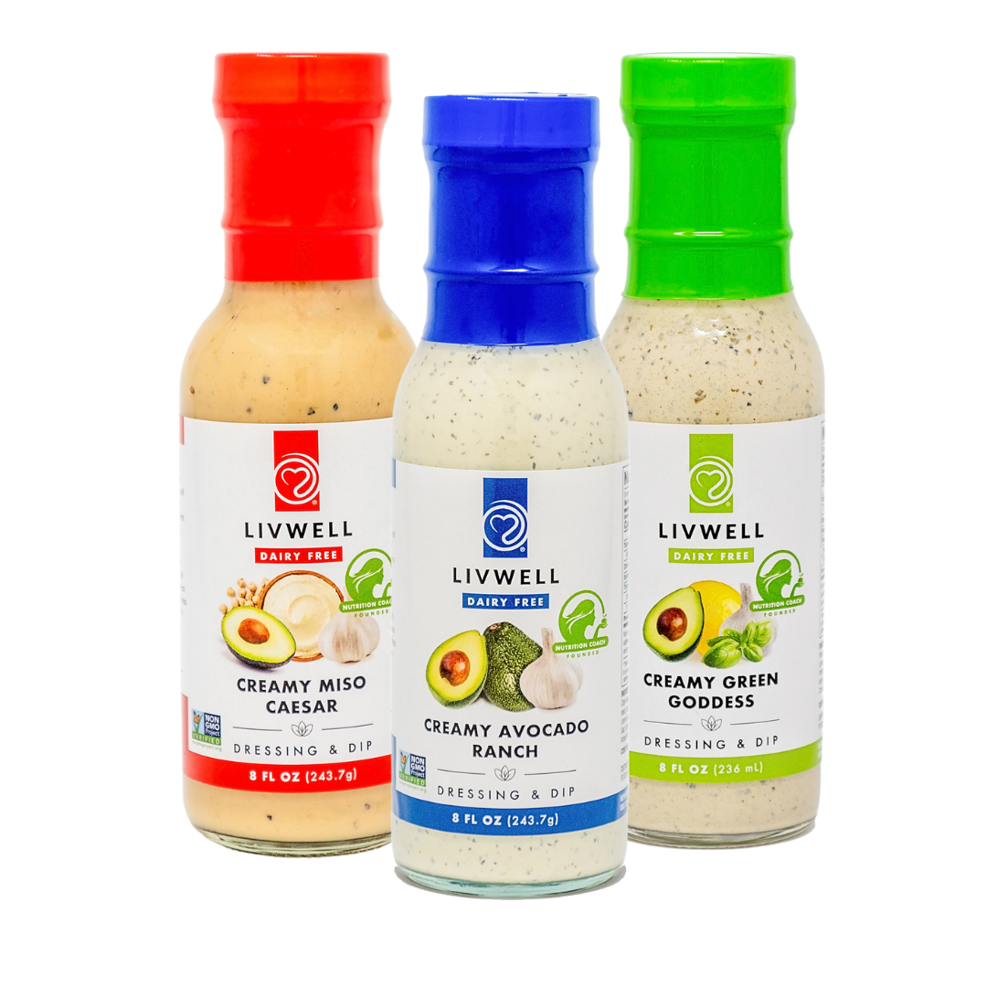 Livwell Dressing and Dip Multipack (Dairy Free) | 3 pack