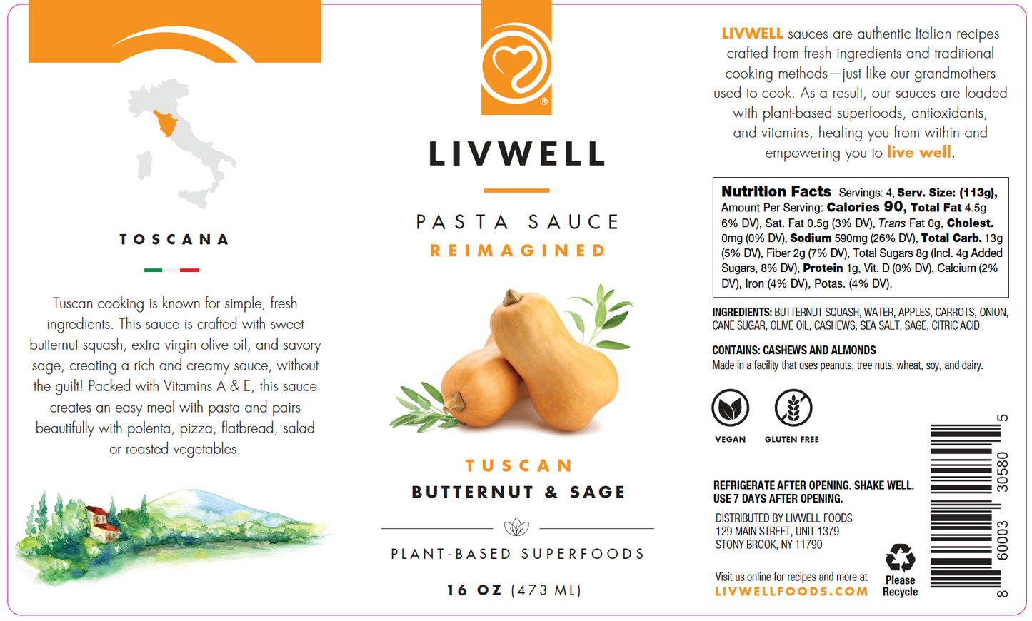 Tuscan Butternut Pasta Sauce