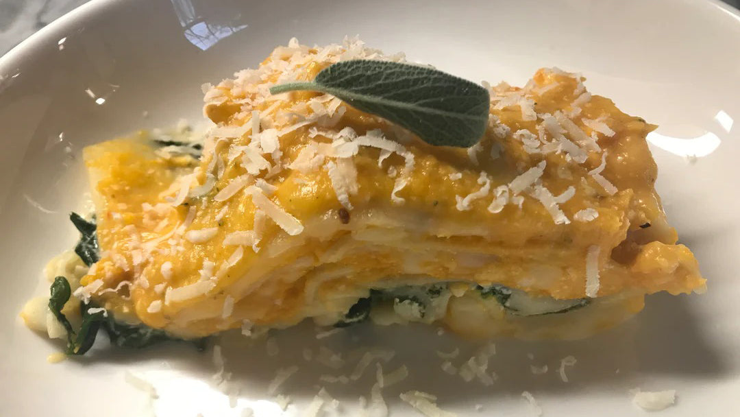 Creamy Butternut and Spinach Lasagna
