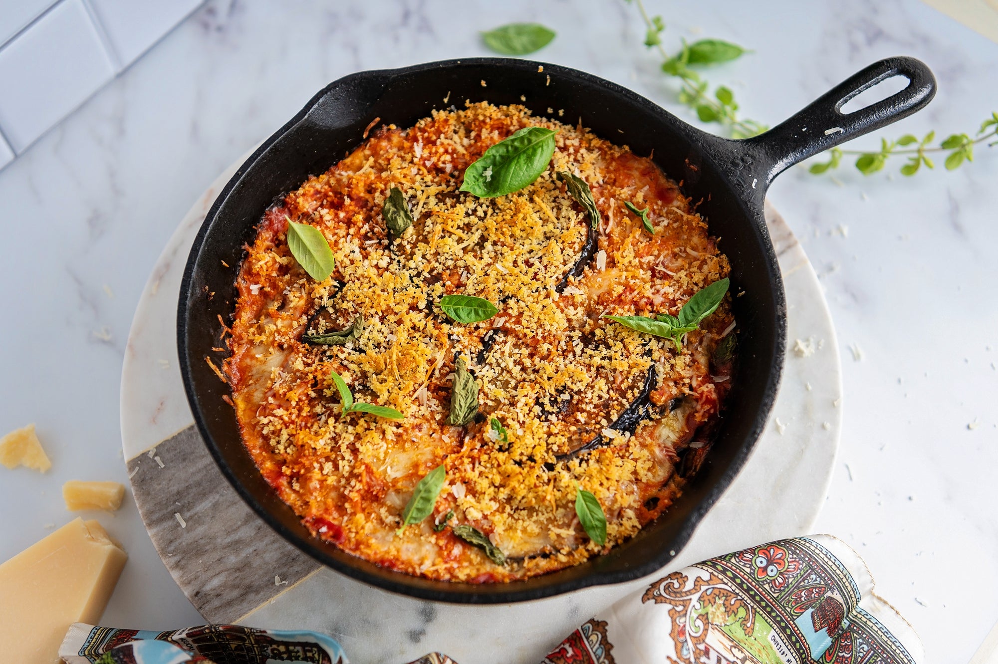 Best Skillet Eggplant Parmesan