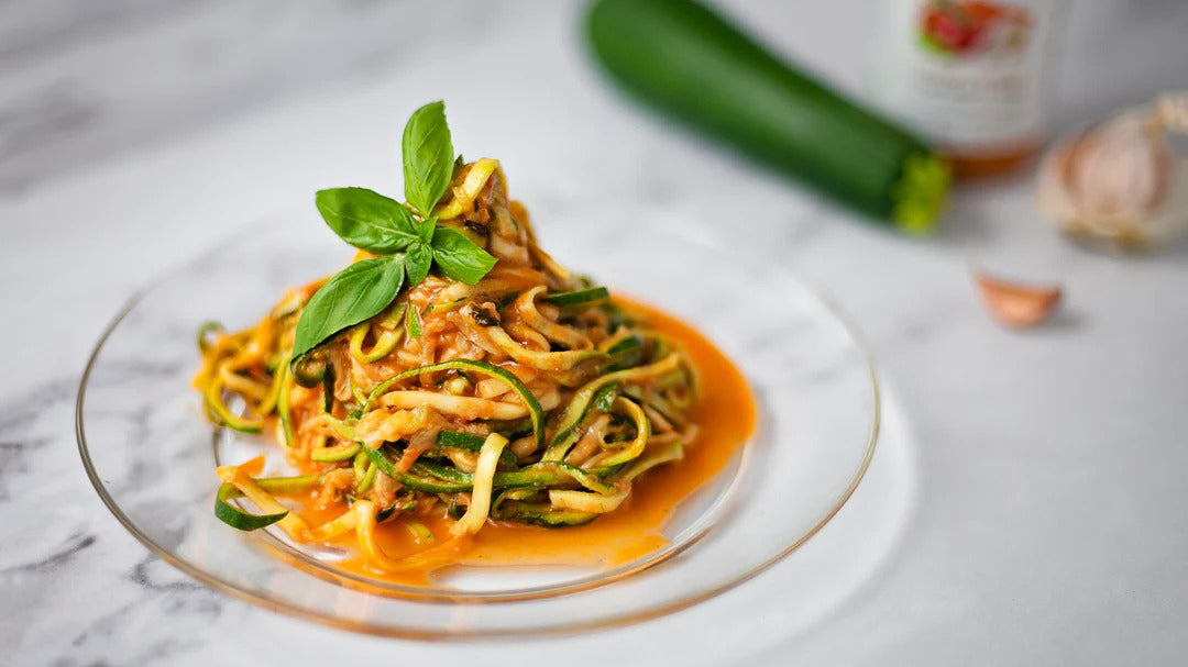 Zucchini Noodles with Vegan Vodka Sauce ( Gluten Free) LIVWELL