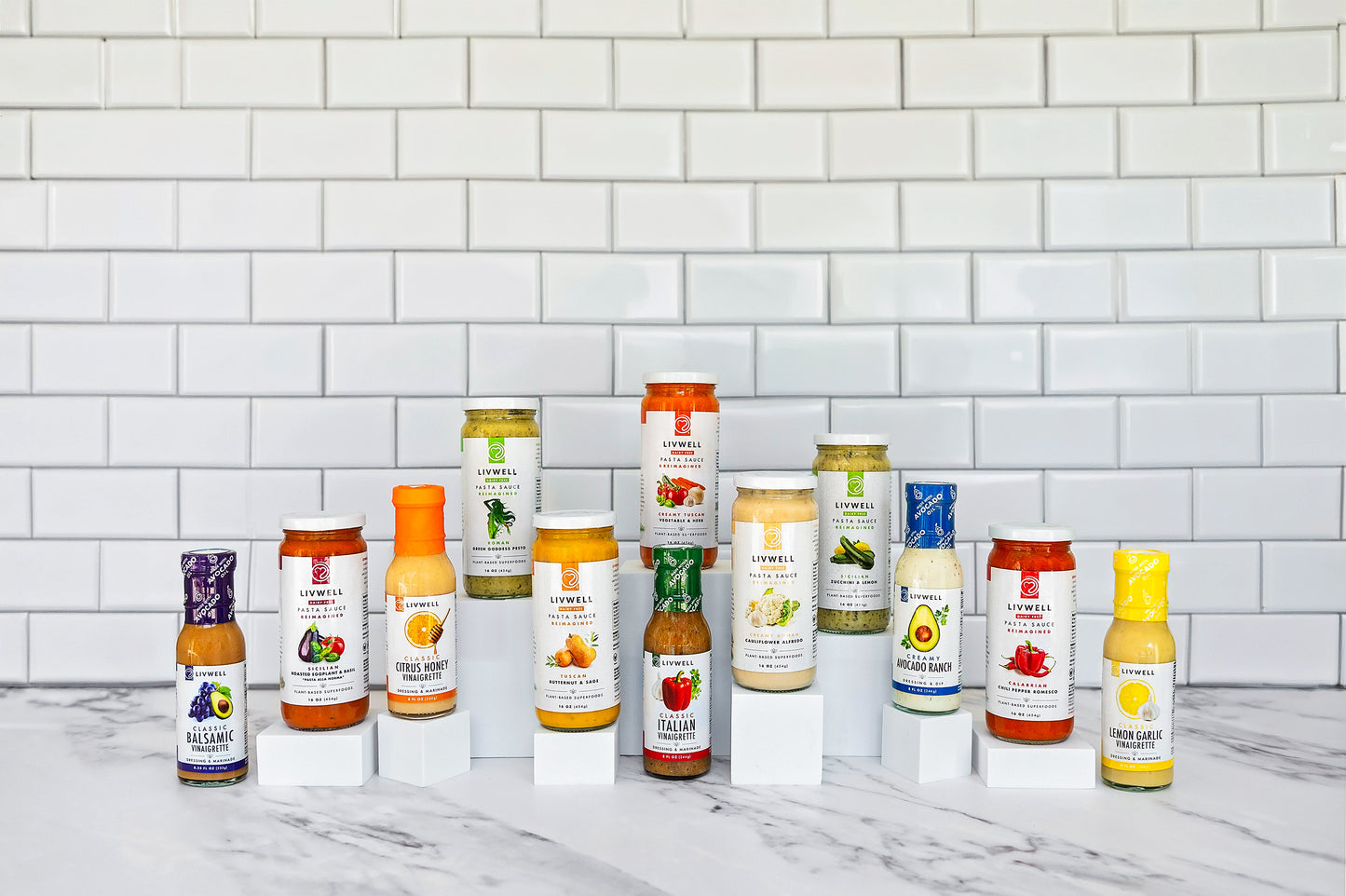 Livwell Vinaigrette & Marinade Multipack (Dairy Free) | 4 pack