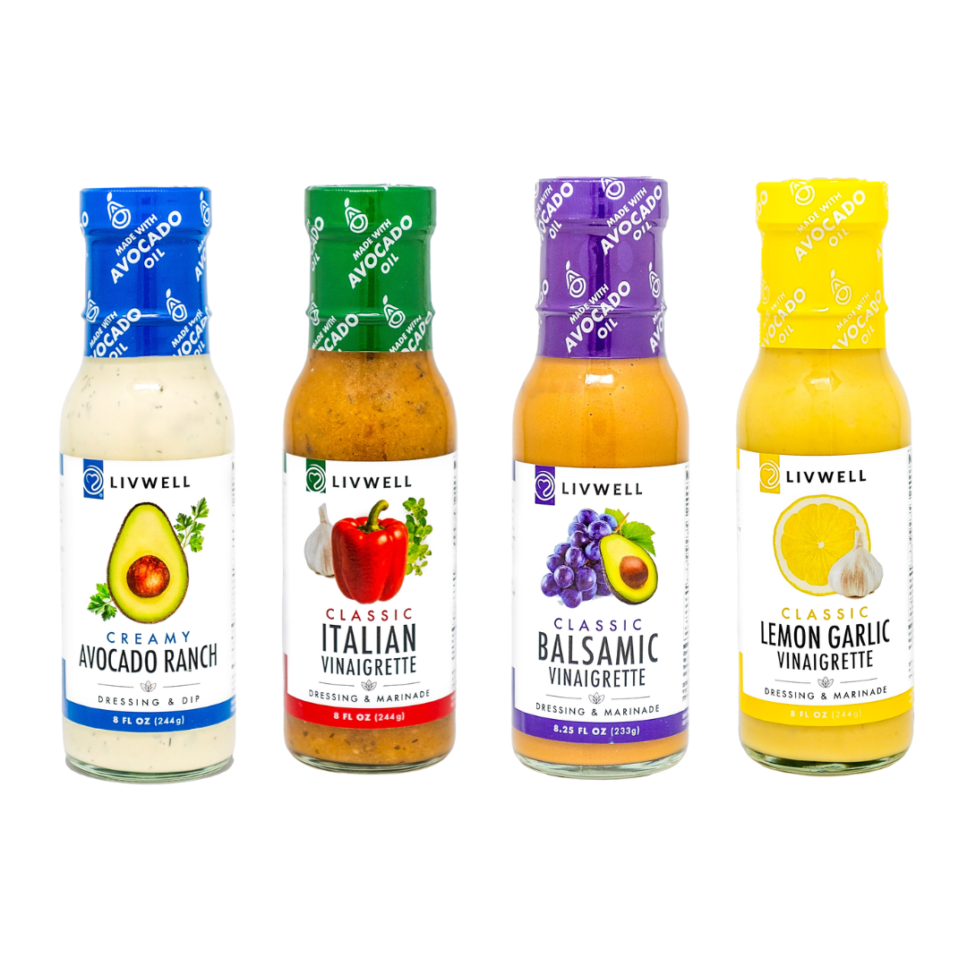 Livwell Vinaigrette & Marinade Multipack (Dairy Free) | 4 pack