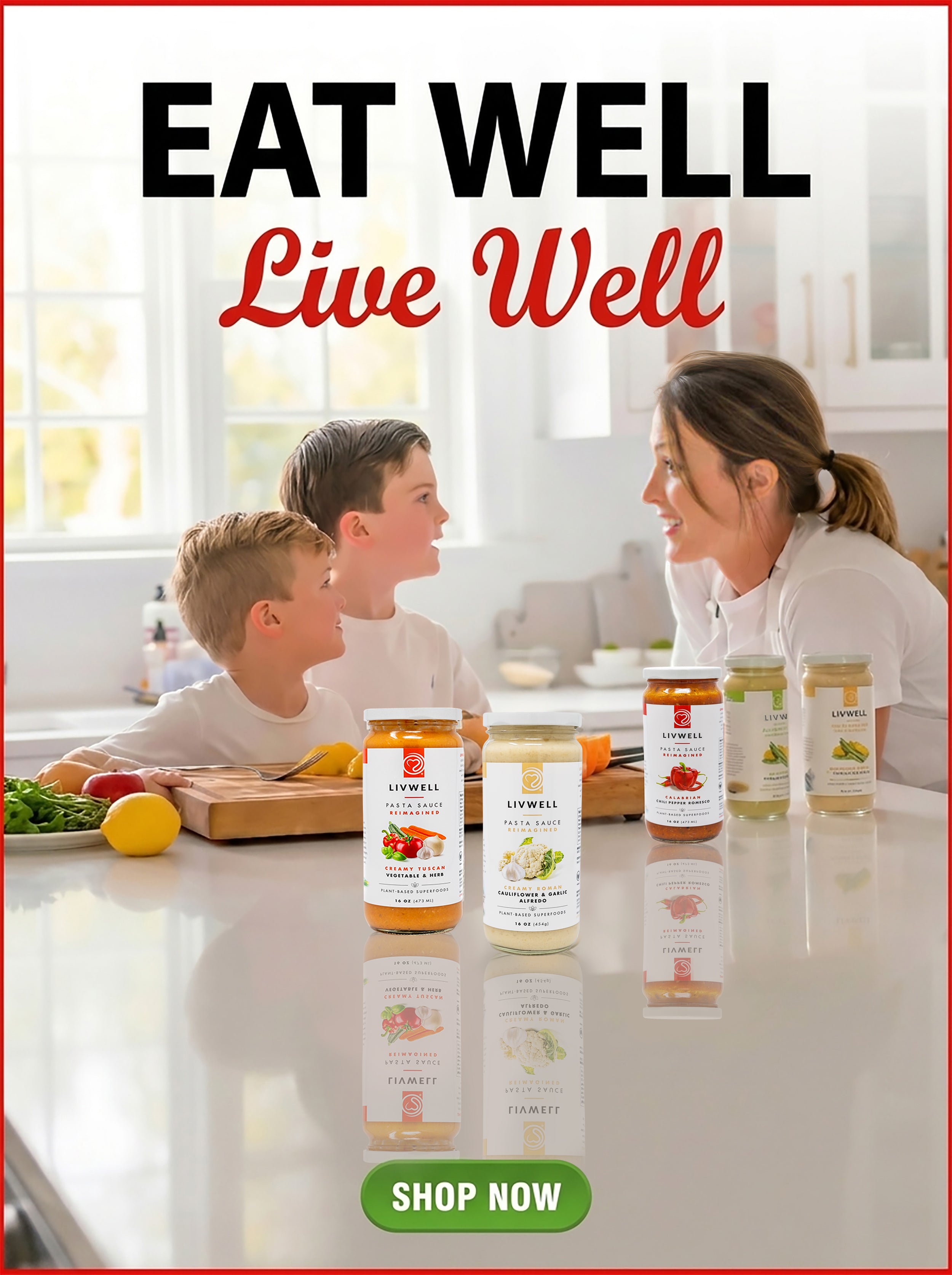 Vegan & Gluten-Free Pasta Sauce & Dressings | LIVWELL Foods