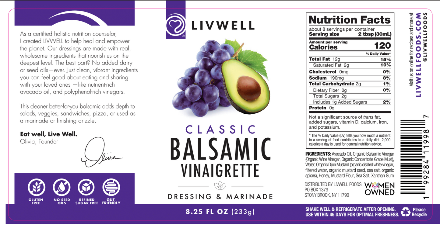 Classic Balsamic Vinaigrette & Marinade — 3-Pack