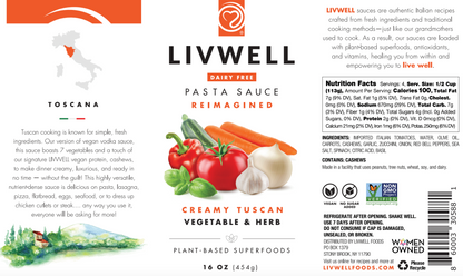 Creamy Tuscan Vegetable & Herb Pasta Sauce — 3-Pack