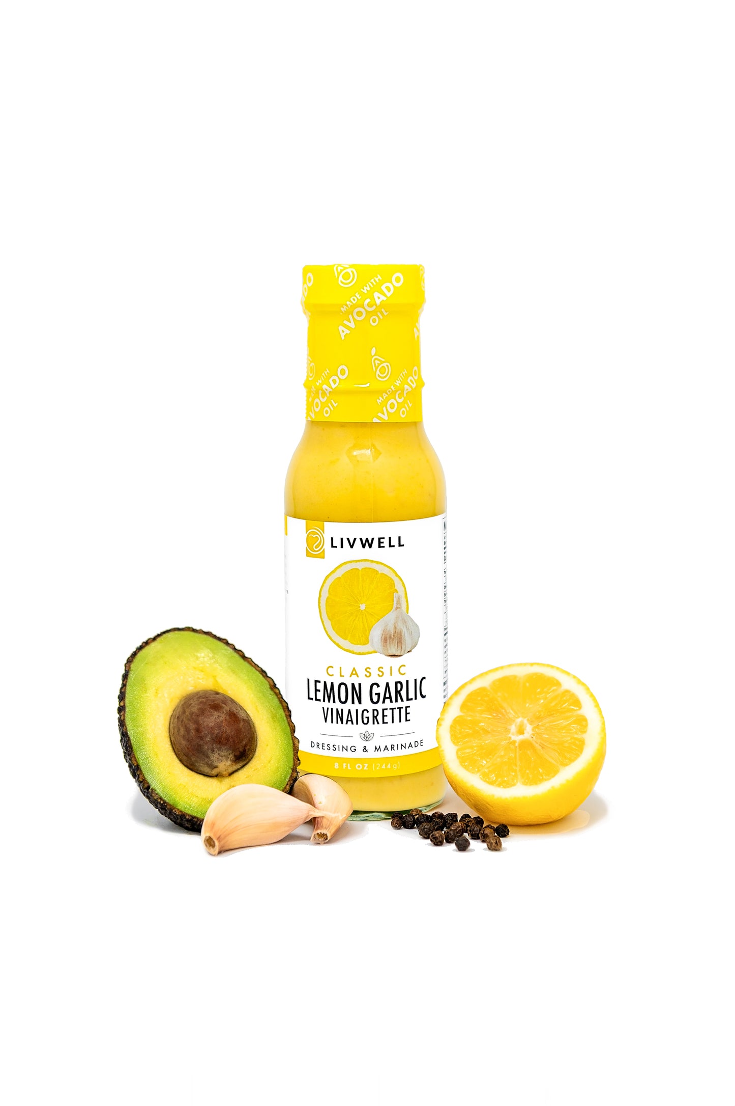 Classic Lemon Garlic Vinaigrette & Marinade (Dairy Free) | 6 pack