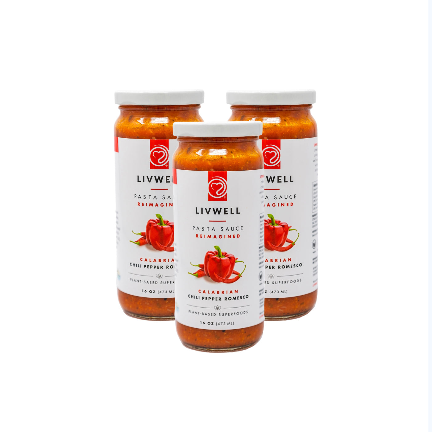 Calabrian Chili Pepper Romesco Pasta Sauce | LIVWELL Foods