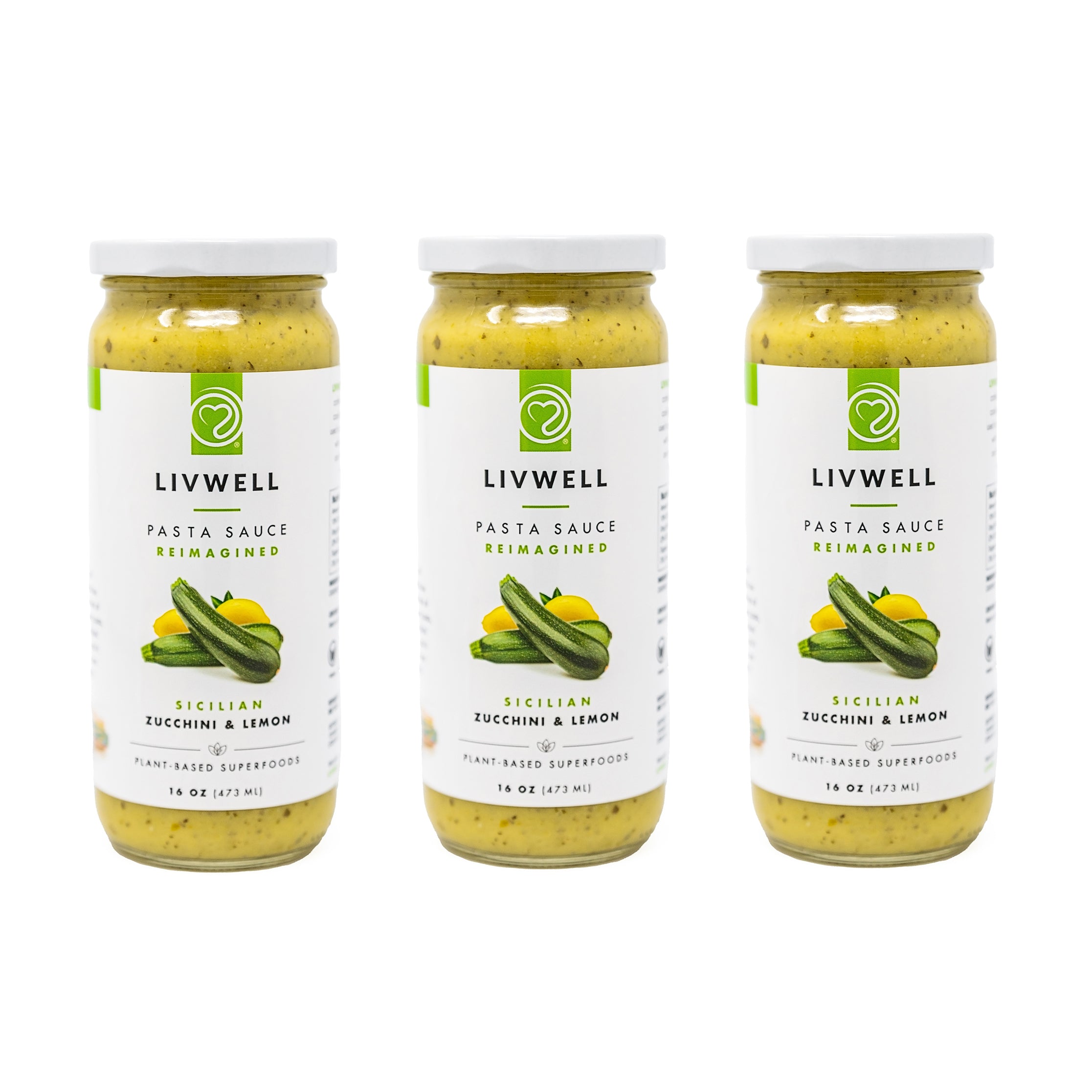 Sicilian Zucchini & Lemon Pasta Sauce | LIVWELL Foods